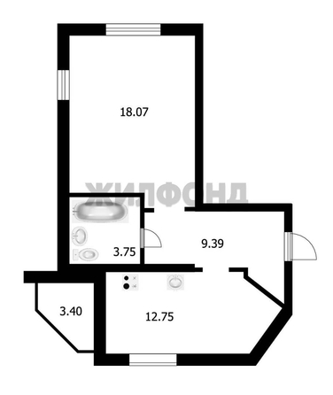 
  Продается 1-комн. квартира, 44.1 м², Федора Лыткина ул, д. 16/1
. Фото 5.