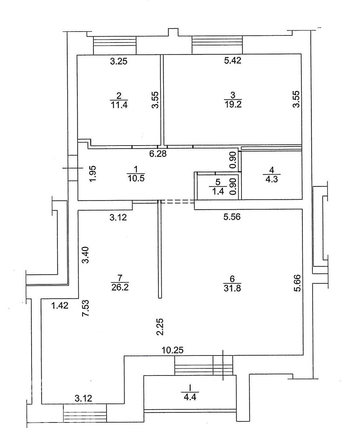 
   Продам 3-комнатную, 104.8 м², Гоголя ул, 55

. Фото 6.