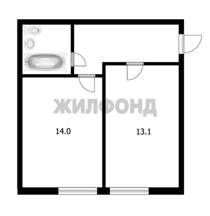 
   Продам 1-комнатную, 37.5 м², Академический пр-кт, 5/1

. Фото 9.