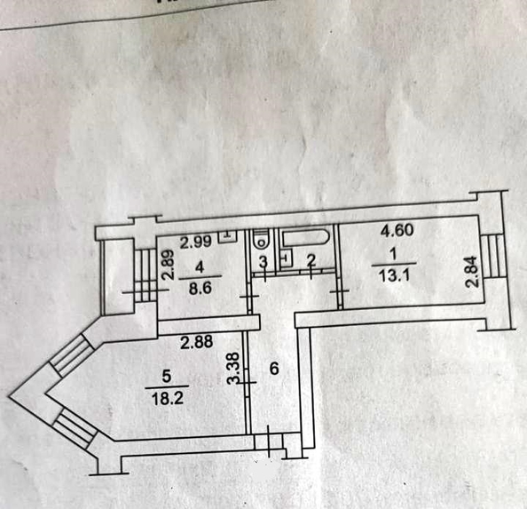 
  Продается 2-комн. квартира, 51.5 м², Яковлева ул, д. 2/1
. Фото 2.