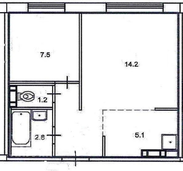 
  Продается 2-комн. квартира, 34.9 м², Юрия Ковалева ул, д. 43а
. Фото 8.