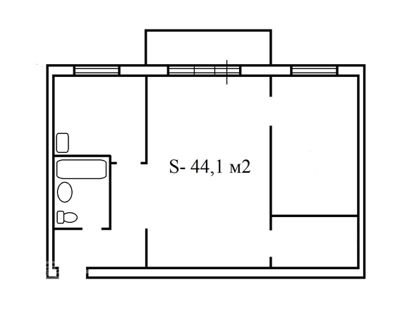 
  Продается 2-комн. квартира, 44.1 м², Иркутский тракт, д. 172
. Фото 7.