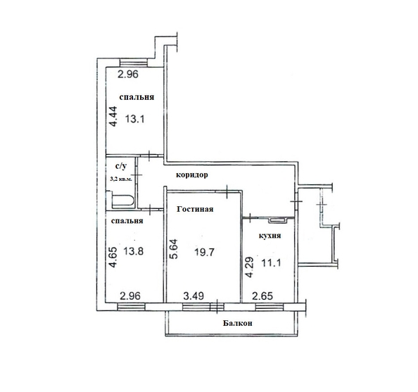 
  Продается 3-комн. квартира, 82.5 м², Ивана Черных ул, д. 34
. Фото 1.