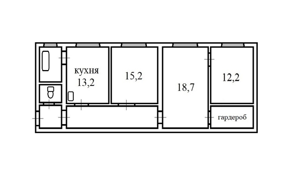 
  Продается 3-комн. квартира, 76.9 м², Северный городок ул, д. 59
. Фото 13.