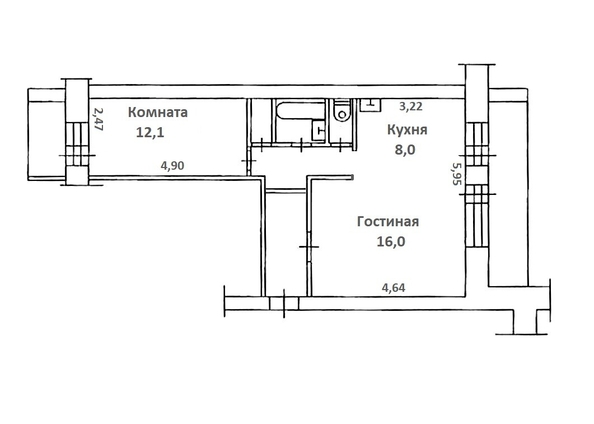 
  Продается 2-комн. квартира, 50.5 м², Красноармейская ул, д. 119
. Фото 10.