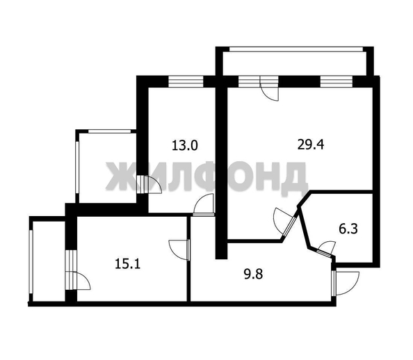 
  Продается 3-комн. квартира, 90 м², Лебедева ул, д. 5А
. Фото 17.