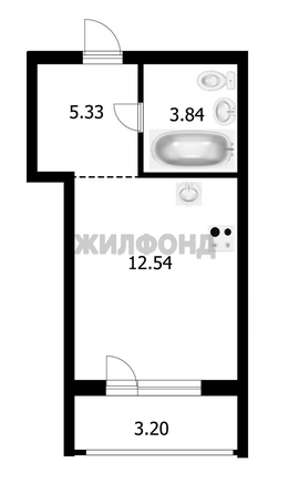 
  Продается студия, 27.5 м², Левобережный мкр, д. 1
. Фото 2.