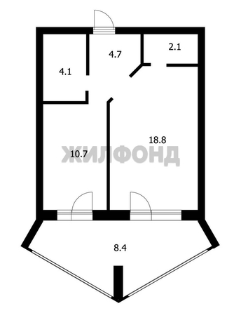 
  Продается 1-комн. квартира, 44 м², Говорова ул, д. 22
. Фото 5.