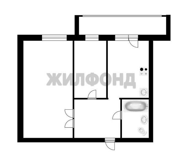 
  Продается 2-комн. квартира, 50.1 м², Розы Люксембург ул, д. 101
. Фото 8.