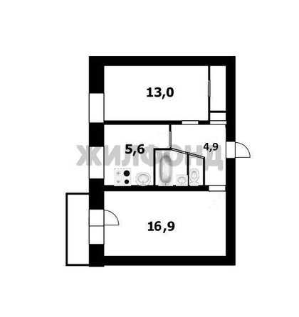 
  Продается 2-комн. квартира, 45 м², Говорова ул, д. 36А
. Фото 20.