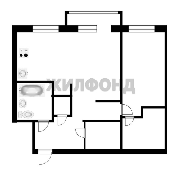 
  Продается 2-комн. квартира, 43 м², Киевская ул, д. 109/1
. Фото 14.