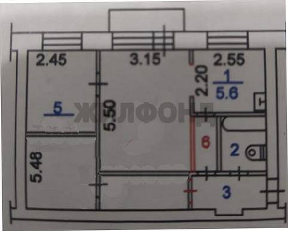 
  Продается 3-комн. квартира, 44.5 м², Короленко ул, д. 17
. Фото 9.