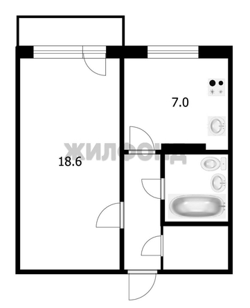 
  Продается 1-комн. квартира 35.5 м². Фото 5.