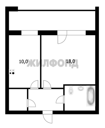 
  Продается 1-комн. квартира 40 м². Фото 14.