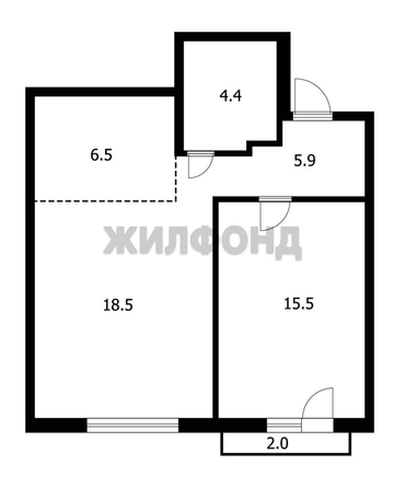 
  Продается 2-комн. квартира 50.8 м², в ЖК Высота. Фото 8.