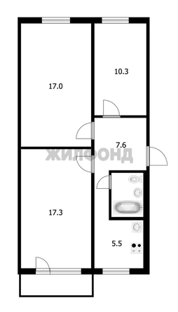 
  Продается 3-комн. квартира 60.5 м². Фото 2.