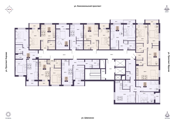 
  Продается 2-комн. квартира 41.71 м², в ЖК Парапарк, 2 очередь, дом 1. Фото 20.