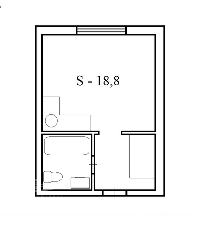 
  Продается студия 18.8 м². Фото 1.