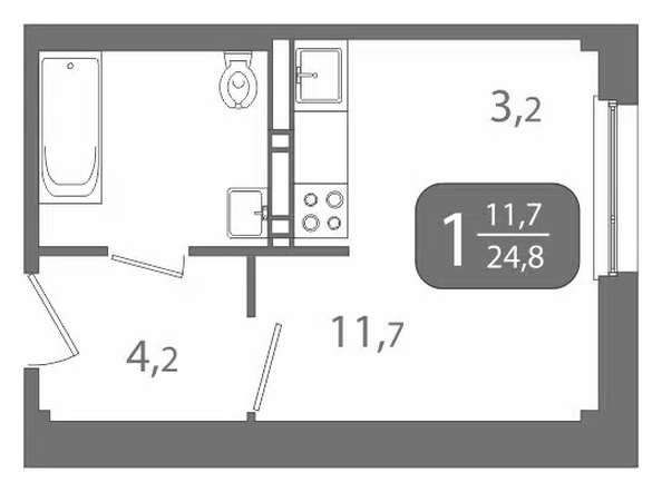 
  Продается апартамент 24.9 м². Фото 8.
