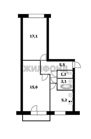 
  Продается 2-комн. квартира 46.7 м². Фото 22.