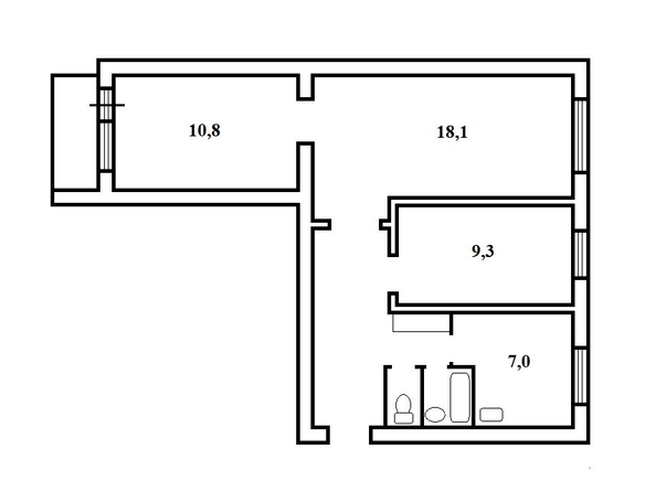 
  Продается 3-комн. квартира 56.4 м². Фото 2.