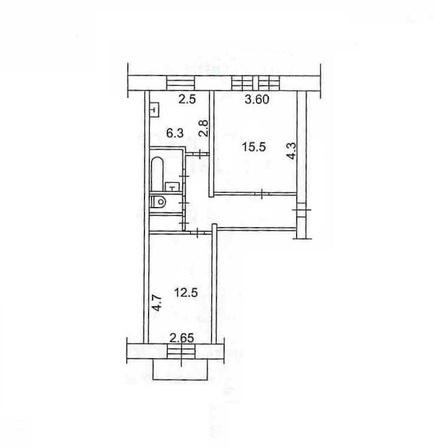 
  Продается 2-комн. квартира 47.4 м². Фото 10.