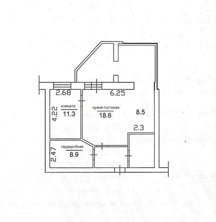 
  Продается 2-комн. квартира 58.8 м². Фото 6.