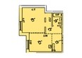 Квартал Стрижи, 2 очередь: Планировка 1-комн 49,3 м²