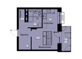 Зеленые кварталы, 3 оч, корпус 2: Планировка 1-комн 33,7 м²