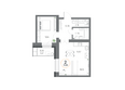 Юдинский, дом 1.1: Планировка 2-комн 51,66 м²