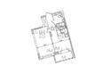 Золотая нива, дом 1: Планировка двухкомнатной квартиры 35,5 кв.м