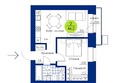 Вита-парк, 1 оч. 5 корпус: Планировка 2-комн 46,2 м²