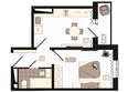 КБС. Классика, дом 4: Планировка 1-комн 32,4 м²