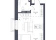 Фора, дом 6: Планировка Студия 34,9 - 35,6 м²
