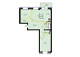 105 микрорайон, 2 очередь 1 этап: Планировка 3-комн 69,93 м²
