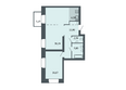 Спектр, дом 6: Планировка 2-комн 71,83 м²