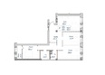 Резиденция на Тарской: Планировка 3-комн 98, 98,61 м²