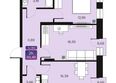 Северное Сияние Премиум: Планировка 2-комн 66, 66,4 м²