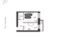 ДАО, дом 2: Планировка 1-комн 37,44 - 37,68 м²