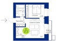 Вита-парк: Планировка 2-комн 41,2 м²