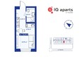 IQ Aparts: Планировка Студия 20,2 - 21,2 м²