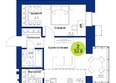 Вита-парк, 2 оч. 2 корпус: Планировка 2-комн 53,9 м²