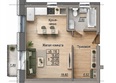 Наш дворик: Планировка 1-комн 29,62 м²
