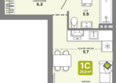 Счастливый квартал, дом 3: Планировка Студия 28,9 м²