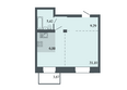 Спектр, дом 6: Планировка Студия 51,81 м²