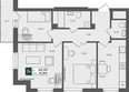 Успех, дом 4: Планировка 3-комн 72,89 м²
