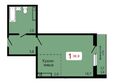 КБС. Берег, дом 7 строение 6: Планировка 1-комн 39,9 м²