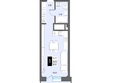 Дом на Светлова: Планировка Студия 28,04 м²