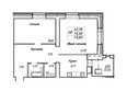 Королева, дом 3, корпус 1: Планировка двухкомнатной квартиры 79,85 кв.м