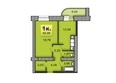 Фрегат: Планировка 1-комнатной квартиры 49,98 кв.м